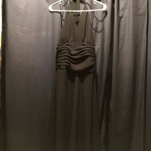 Black halter dress